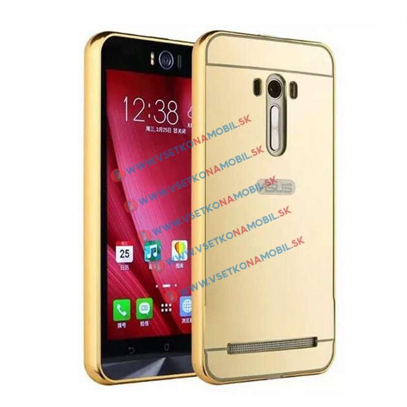 E-shop Ochranný zrkadlový obal Asus Zenfone 2 Laser 5.0" (ZE500KL) zlatý