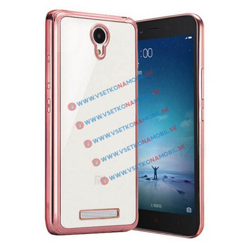FORCELL METALLIC Silikónový obal Xiaomi Redmi Note 2 ružový