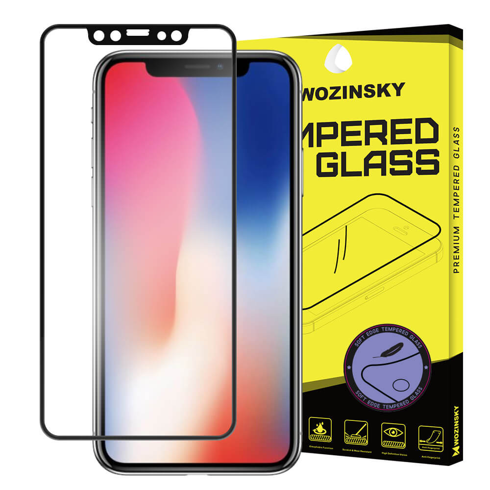 E-shop 3D Tvrdené ( temperované) sklo Apple iPhone X / XS / 11 Pro čierne