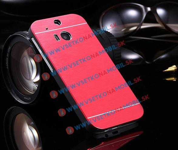 FORCELL Hliníkový kryt HTC One M8 červený