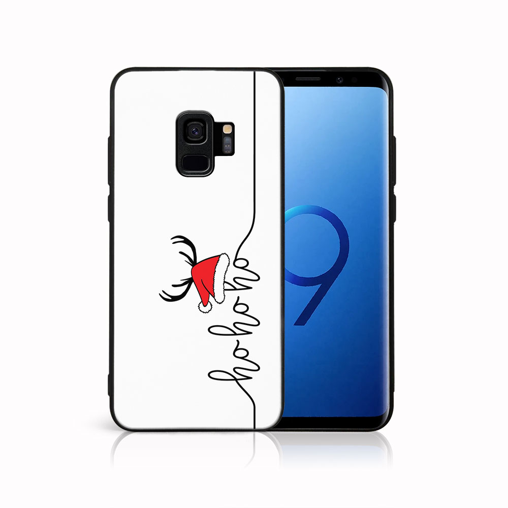 E-shop MY ART Obal s vianočným dizajnom Samsung Galaxy S9 HOHOHO (073)