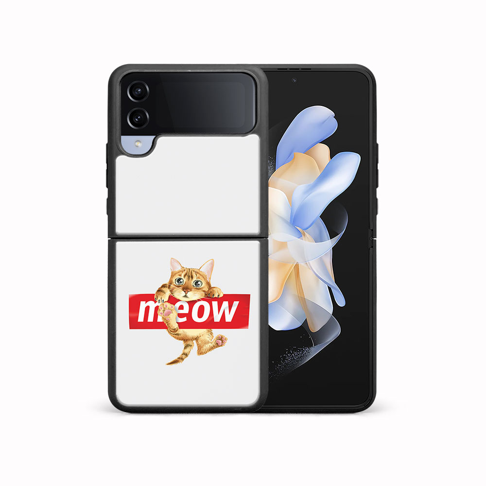 E-shop MY ART Ochranný kryt pre Samsung Galaxy Z Flip4 5G MEOW (183)