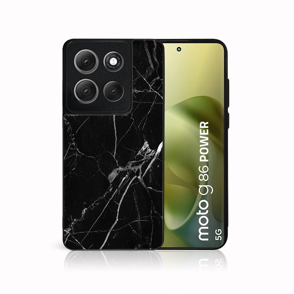 E-shop MY ART Ochranný kryt pre Motorola Moto G86 Power 5G BLACK MARBLE (142)