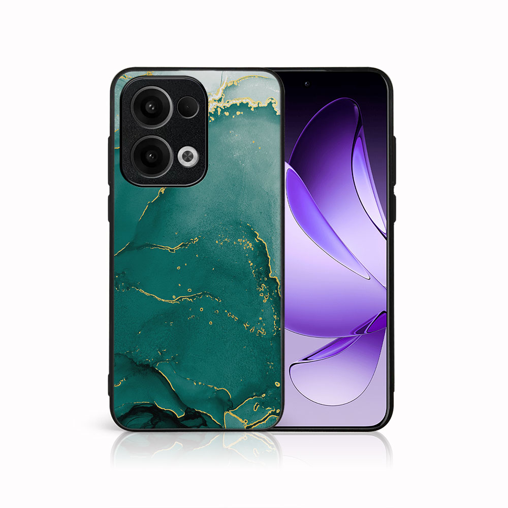 E-shop MY ART Ochranný kryt pre Oppo Reno13 5G GREEN MARBLE (145)