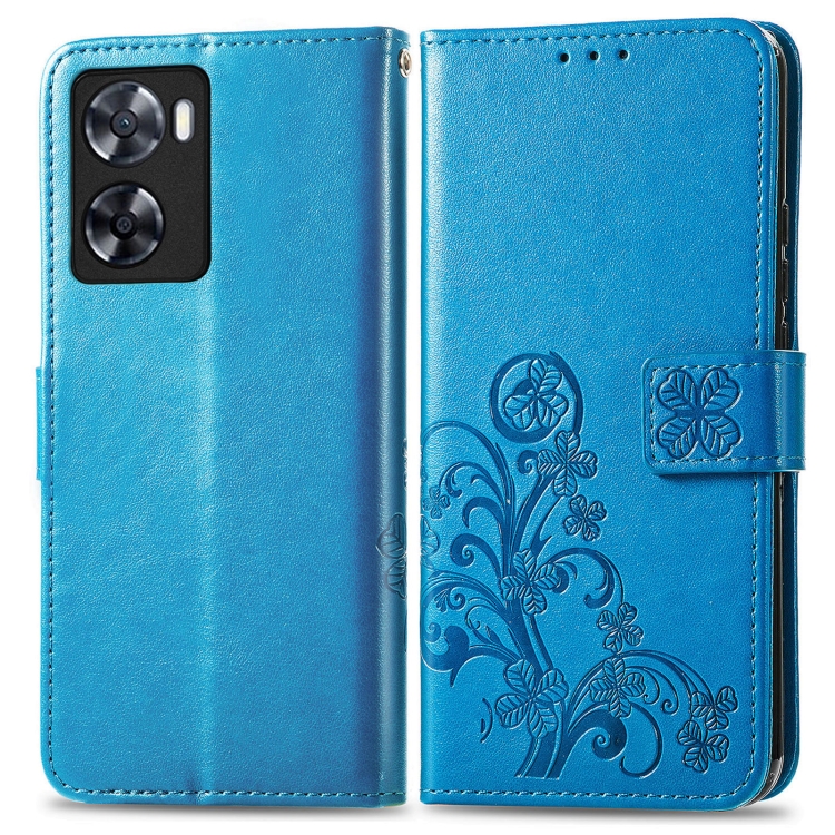 E-shop ART FLOWERS Peňaženkový kryt Oppo A57 modrý