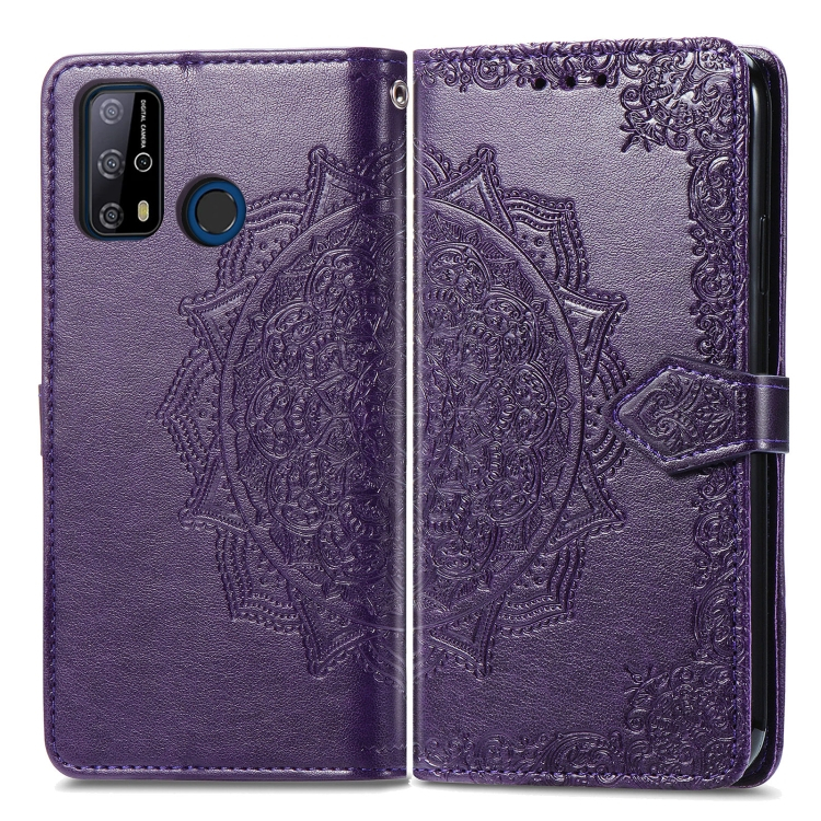 E-shop ART Peňaženkový kryt Oukitel C23 Pro ORNAMENT fialový