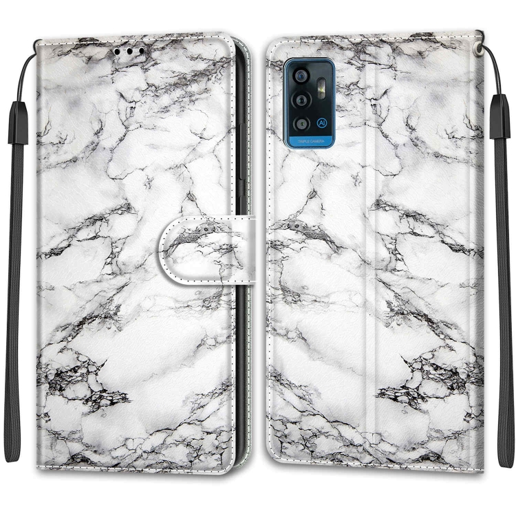 E-shop ART Peňaženkový kryt pre ZTE Blade A71 2020 MARBLE
