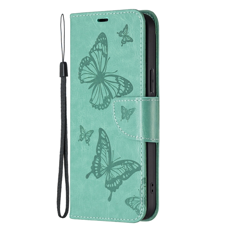 E-shop ART Peňaženkový kryt Xiaomi 13 Lite BUTTERFLIES zelený