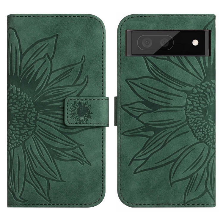 E-shop ART SUNFLOWER Peňaženkové puzdro s remienkom Google Pixel 7 Pro zelený