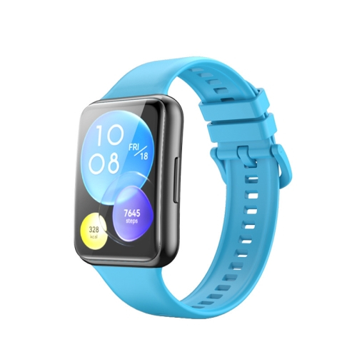 E-shop BUTTERFLY Silikónový remienok Huawei Watch Fit 2 svetlomodrý