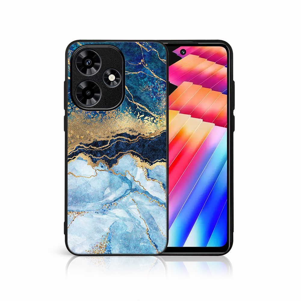 E-shop MY ART Ochranný kryt pre Infinix Hot 30 BLUE MARBLE (141)