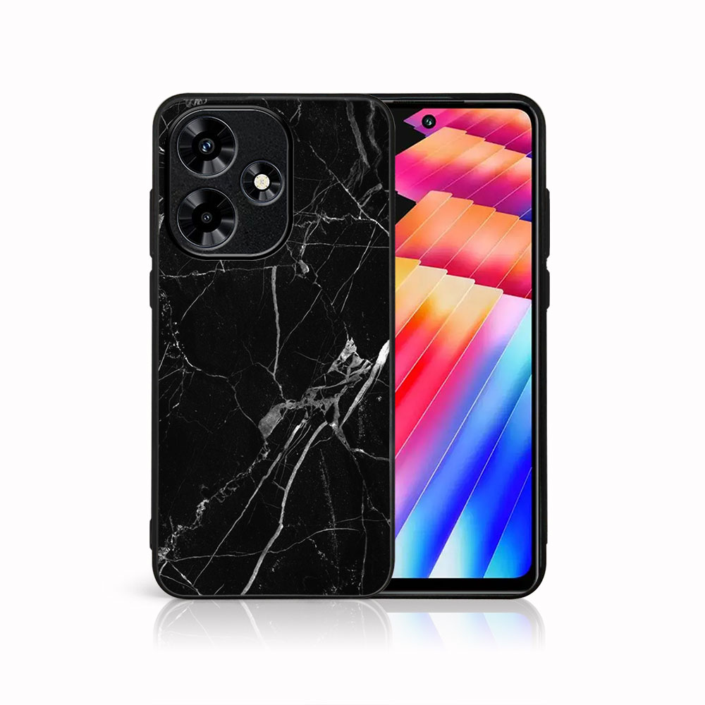 E-shop MY ART Ochranný kryt pre Infinix Hot 30 BLACK MARBLE (142)