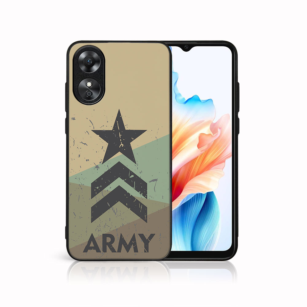 E-shop MY ART Ochranný kryt pre Oppo A38 ARMY (236)