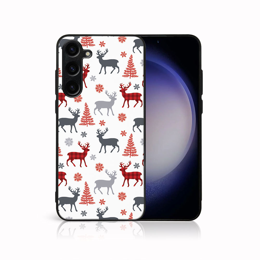 E-shop MY ART Kryt s vianočným dizajnom Samsung Galaxy S24 Plus 5G DEER (068)