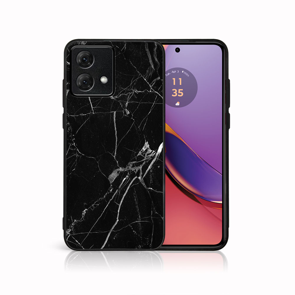 E-shop MY ART Ochranný kryt pre Motorola Moto G84 5G BLACK MARBLE (142)