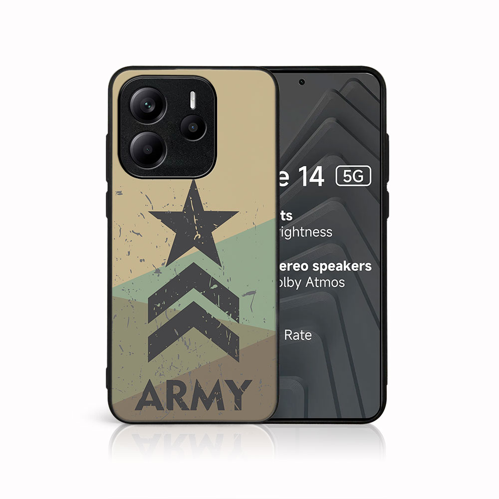 E-shop MY ART Ochranný kryt pre Xiaomi Redmi Note 14 5G ARMY (236)