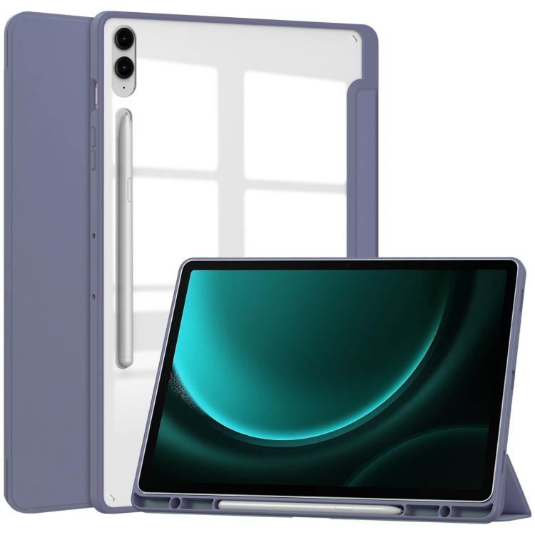 E-shop CRYSTAL Zaklápacie puzdro Samsung Galaxy Tab S9 FE+ fialové