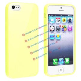 Silikónový obal iPhone 5 / 5S / SE žltý
