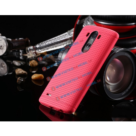 Tvrdený gumený obal pre LG G3 ružový (pink)