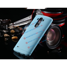 Tvrdený gumený obal pre LG G3 svetlomodrý (light blue)