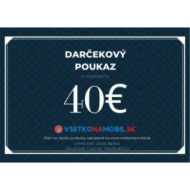 DARČEKOVÝ POUKAZ - HODNOTA 40€