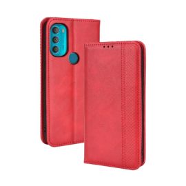 BUSINESS Peňaženkový kryt pre Motorola Moto G71 5G červený