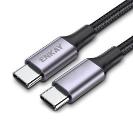 ENKAY 60W Kábel USB Typ-C - Typ-C 2m čierny