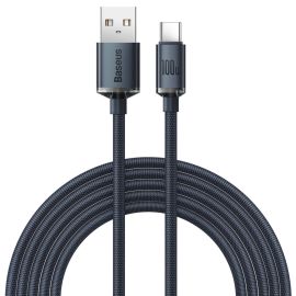 BASEUS CRYSTAL 100W Dátový kábel USB-USB Typ-C 2m čierny 
