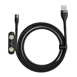 BASEUS CA1T3-BG1 Magentický kábel (USB Typ-C / micro USB / Lightning) 2m čierny