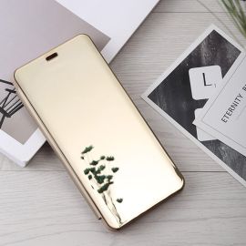  MIRROR Zaklápací obal Honor 10 Lite / Huawei P Smart 2019 zlatý