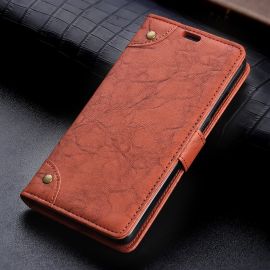 PRESTIGE Peňaženkový obal Motorola Moto E5 hnedý