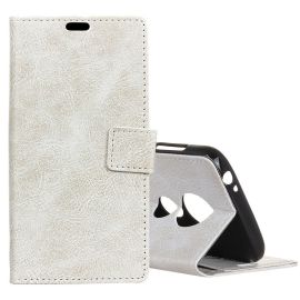 RETRO Peňaženkový obal Motorola Moto G7 biely