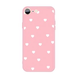 HEARTS Silikónový obal Apple iPhone 7 / iPhone 8 / iPhone SE 2022 / 2020 ružový