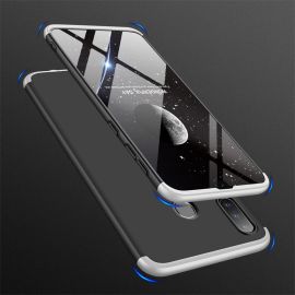 360° Ochranný obal Samsung Galaxy A30 čierny-strieborný