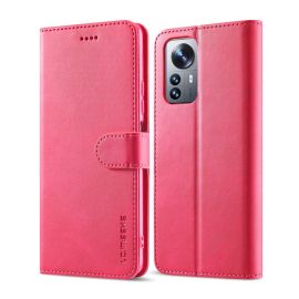 IMEEKE Peňaženkový kryt pre Xiaomi 12 Pro ružový