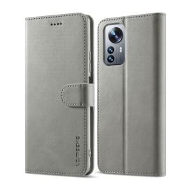 IMEEKE Peňaženkový kryt pre Xiaomi 12 Pro šedý