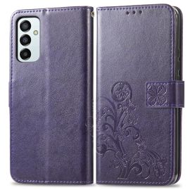 ART Peňaženkový kryt Samsung Galaxy M23 5G FLOWERS fialový
