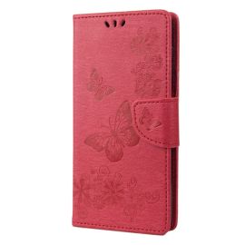 ART Peňaženkový kryt Sony Xperia 10 IV 5G BUTTERFLIES červený