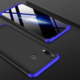 360° Ochranný obal Samsung Galaxy M20 čierny (modrý)