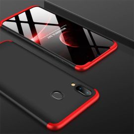 360° Ochranný obal Samsung Galaxy M20 čierny (červený)