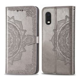 ART Peňaženkový kryt Samsung Galaxy Xcover Pro ORNAMENT šedý
