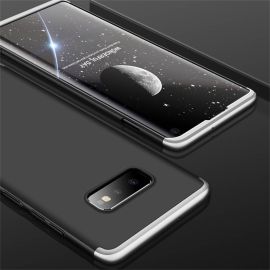 360° Ochranný kryt Samsung Galaxy S10e čierny-strieborný
