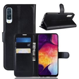 LITCHI Peňaženkové puzdro Samsung Galaxy A50 čierne