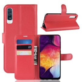 LITCHI Peňaženkové puzdro Samsung Galaxy A50 červené