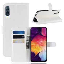 LITCHI Peňaženkové puzdro Samsung Galaxy A50 biele