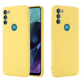 RUBBER Ochranný kryt Motorola Moto G71 5G žltý