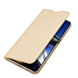 DUX Peňaženkový obal pre Xiaomi Poco X4 Pro 5G zlatý