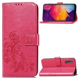 ART Peňaženkový obal Samsung Galaxy A50 FLOWERS ružový