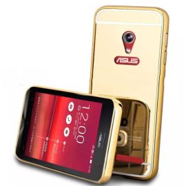 Ochranný zrkadlový obal Asus ZenFone Go 4,5" (ZC550TG) zlatý
