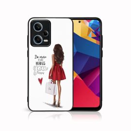 zadný kryt Xiaomi - MY ART Ochranný kryt Xiaomi Redmi Note 12 Pro 5G RED DRESS (137)